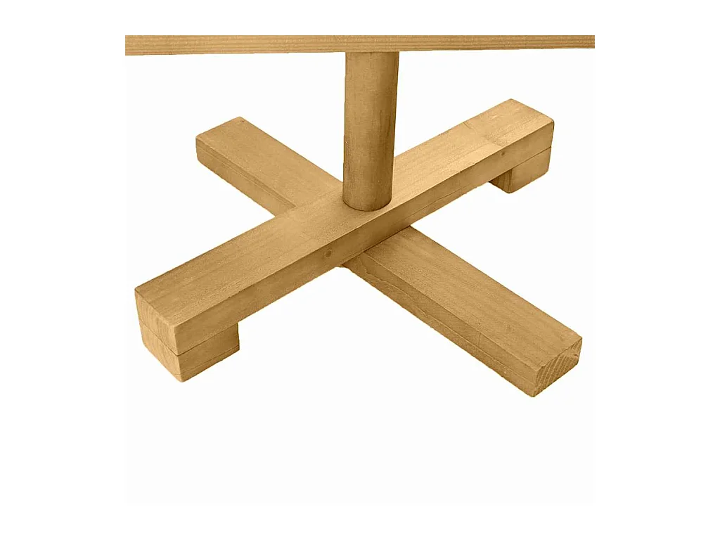 Arbres de Noël avec support Marron 60 cm Bois massif en pin