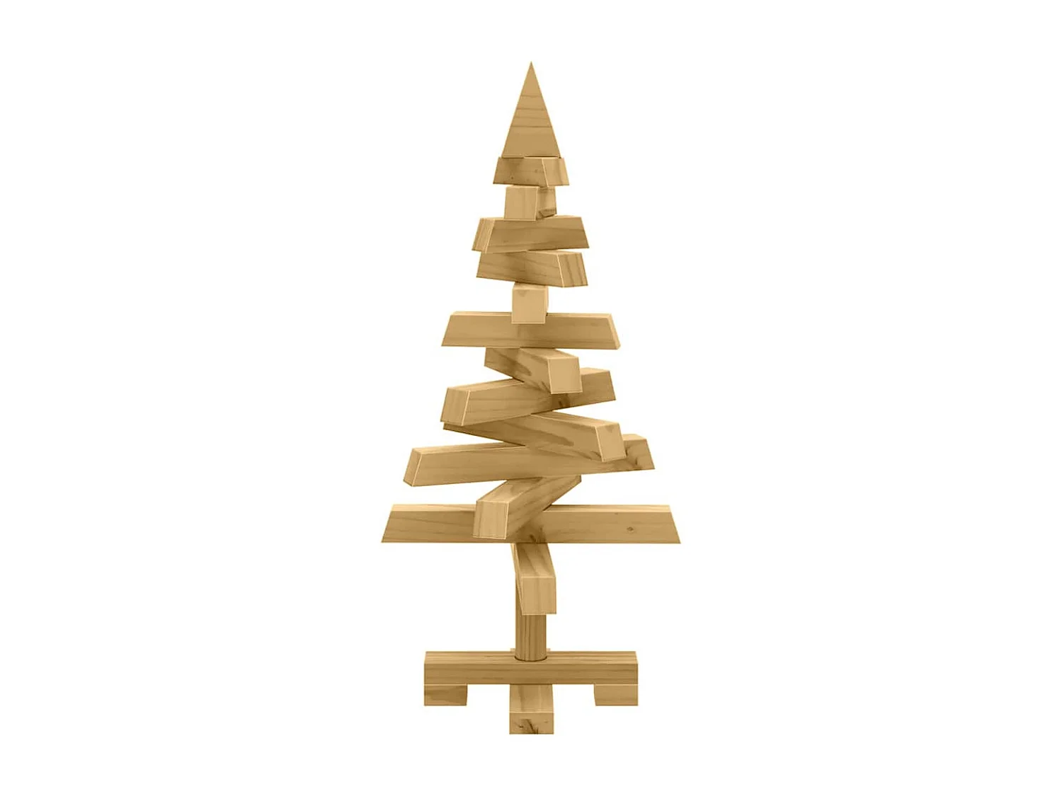 Arbres de Noël avec support Marron 60 cm Bois massif en pin