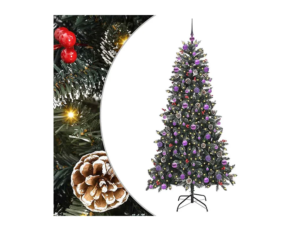 Árvore de Natal Artificial com suporte Verde 114 x 114 x 210 cm