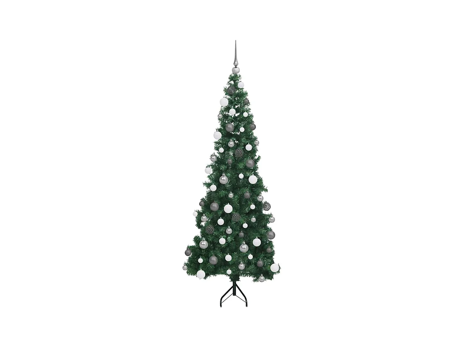 Kunstkerstboom met LED -striplichten Anders Groen 180 cm PVC