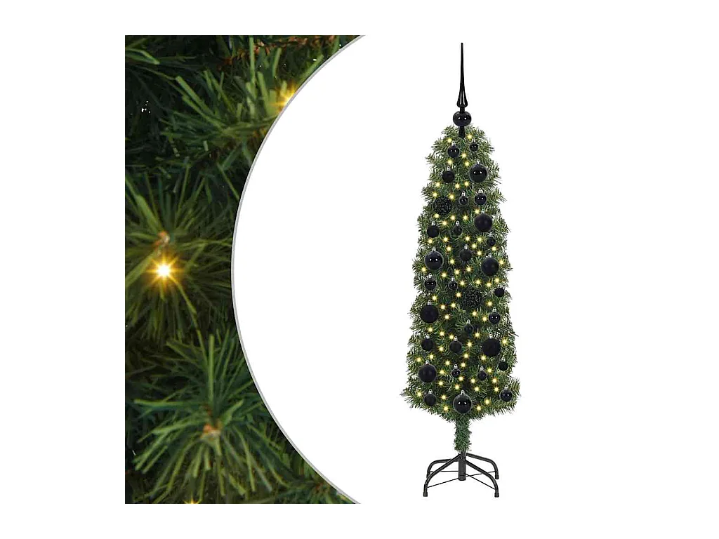 Árvore de Natal Artificial Verde 120 cm PVC e Aço e Plástico