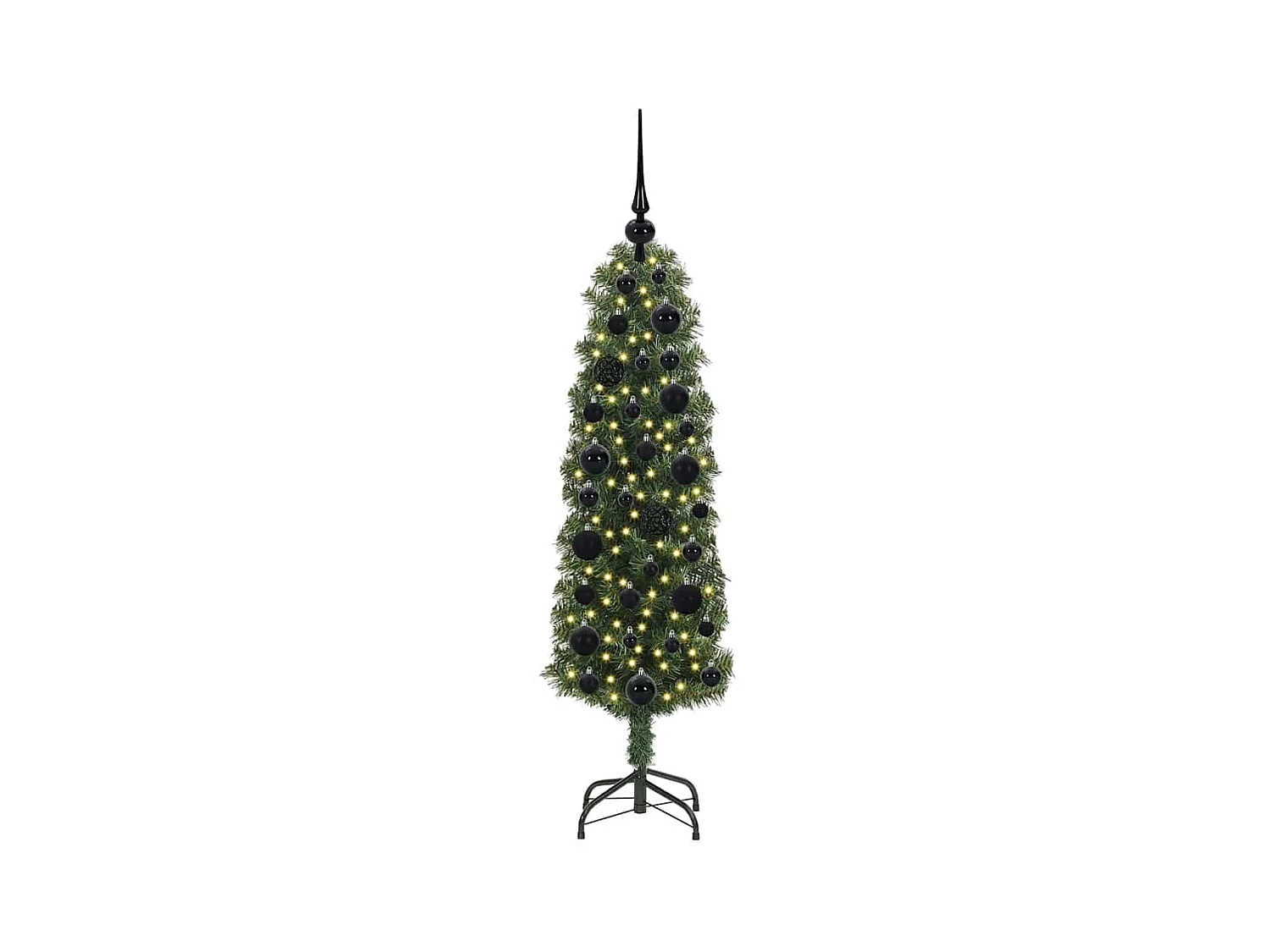 Árvore de Natal Artificial Verde 120 cm PVC e Aço e Plástico
