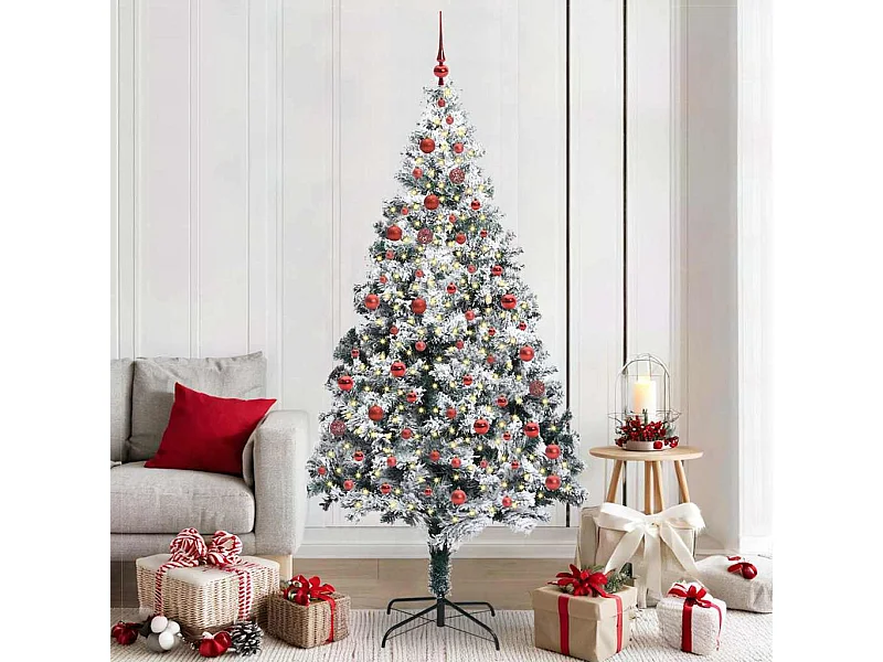 Sapin de Noël artificiel Vert 210 cm PVC, Acier et Plastique