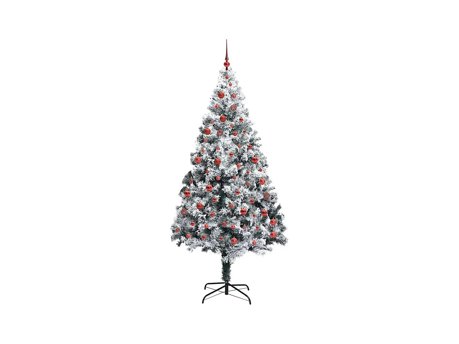 Árbol de Navidad artificial Verde 210 cm PVC y Acero y Plástico