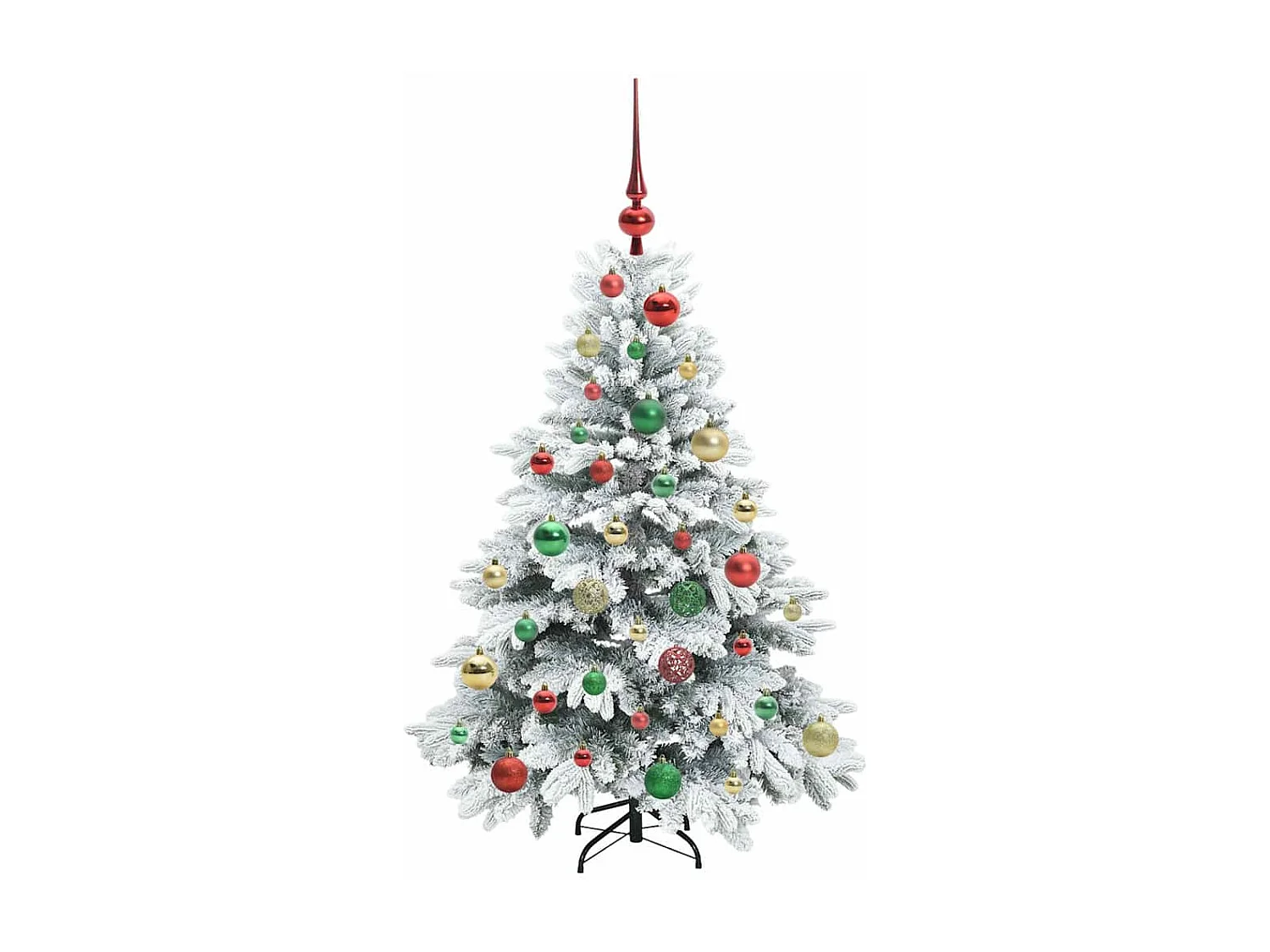 Sapin de Noël artificiel avec 150 LED Vert 120 cm PE et PVC