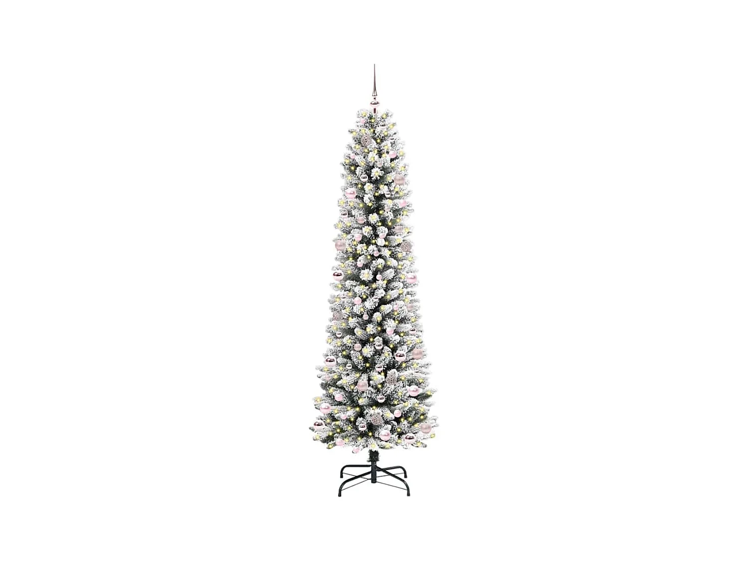 Sapin de Noël artificiel avec 300 LED Vert et blanc 240 cm
