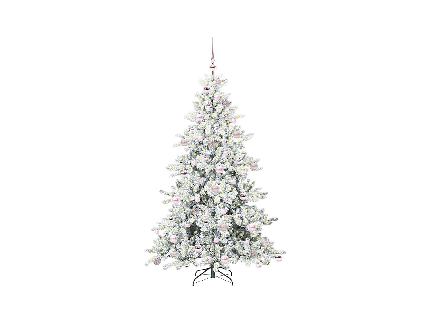Kunstmatige Hinged Kerstboom met 300 LED 180 cm PVC