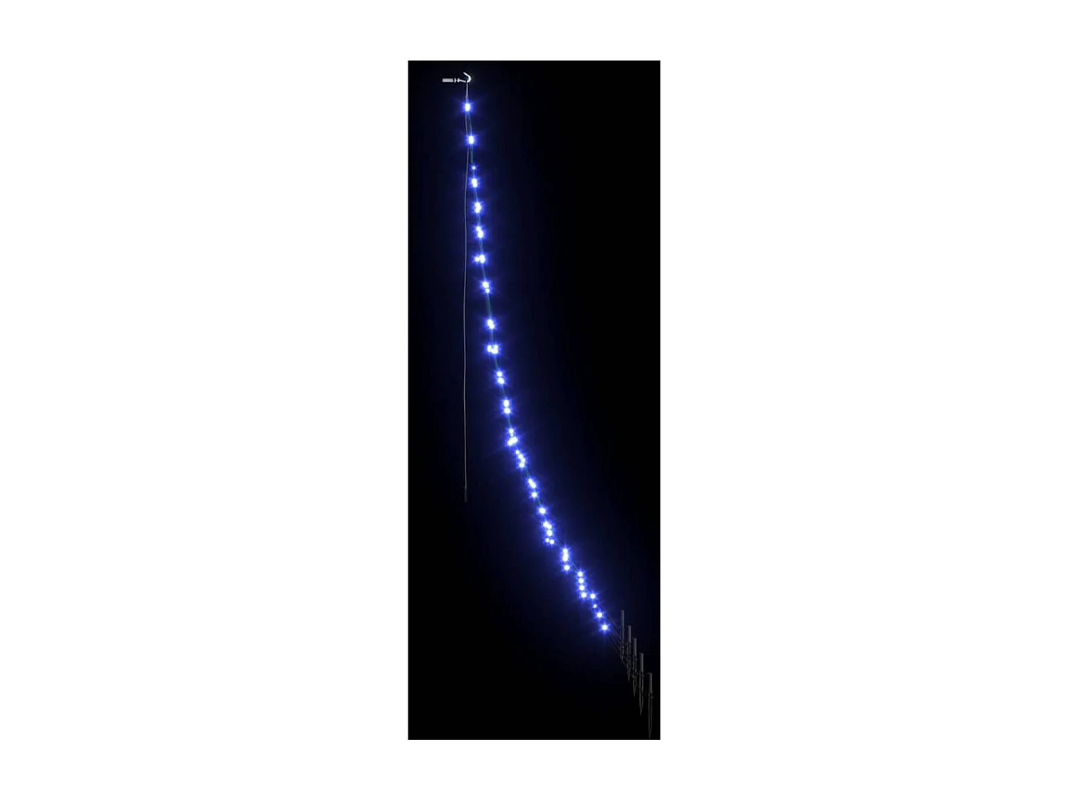 Arbre de Noël LED avec 112 LED Bleu 182 cm Métal