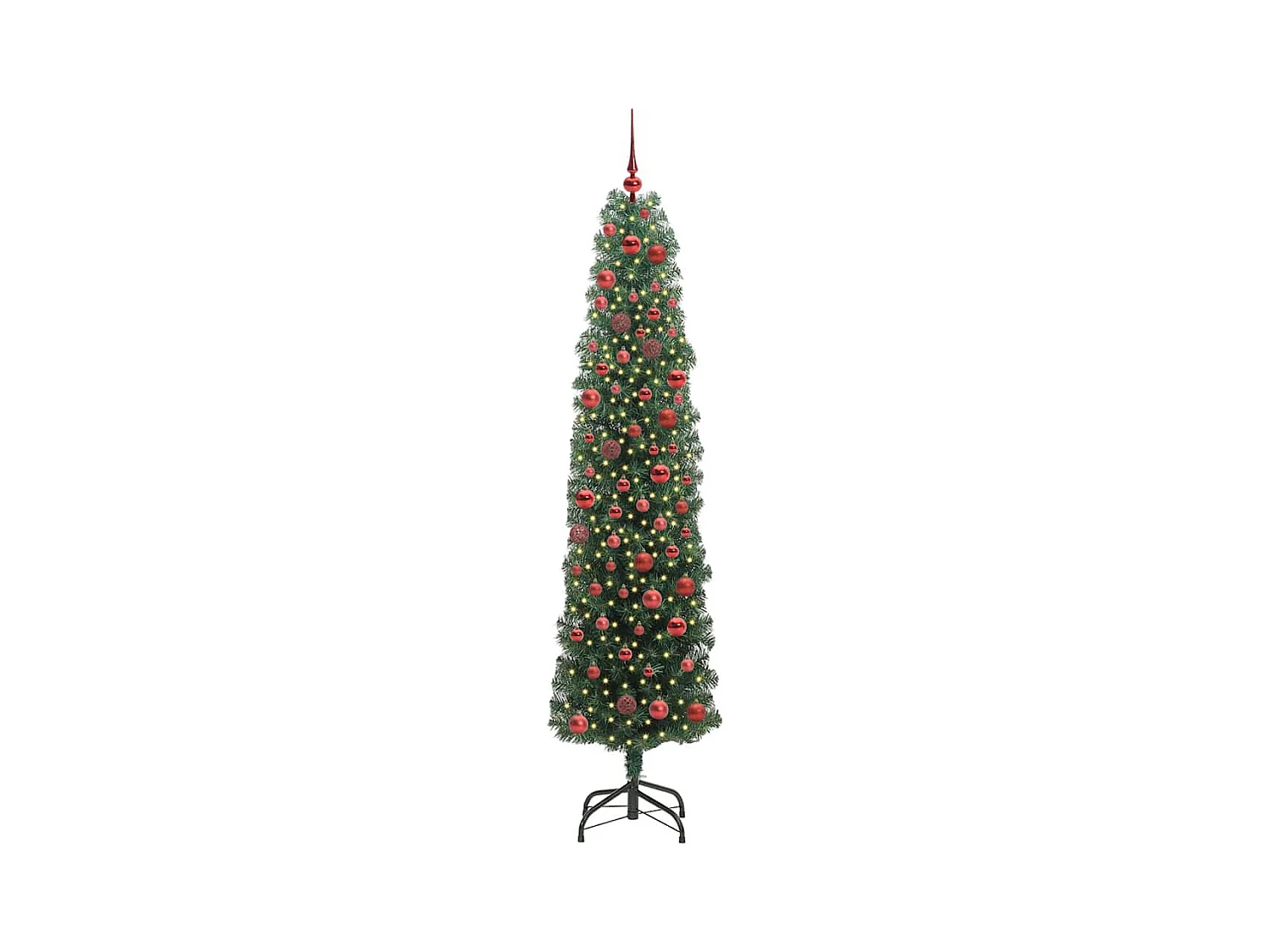 Árbol de Navidad artificial Verde 180 cm PVC, Acero y Plástico