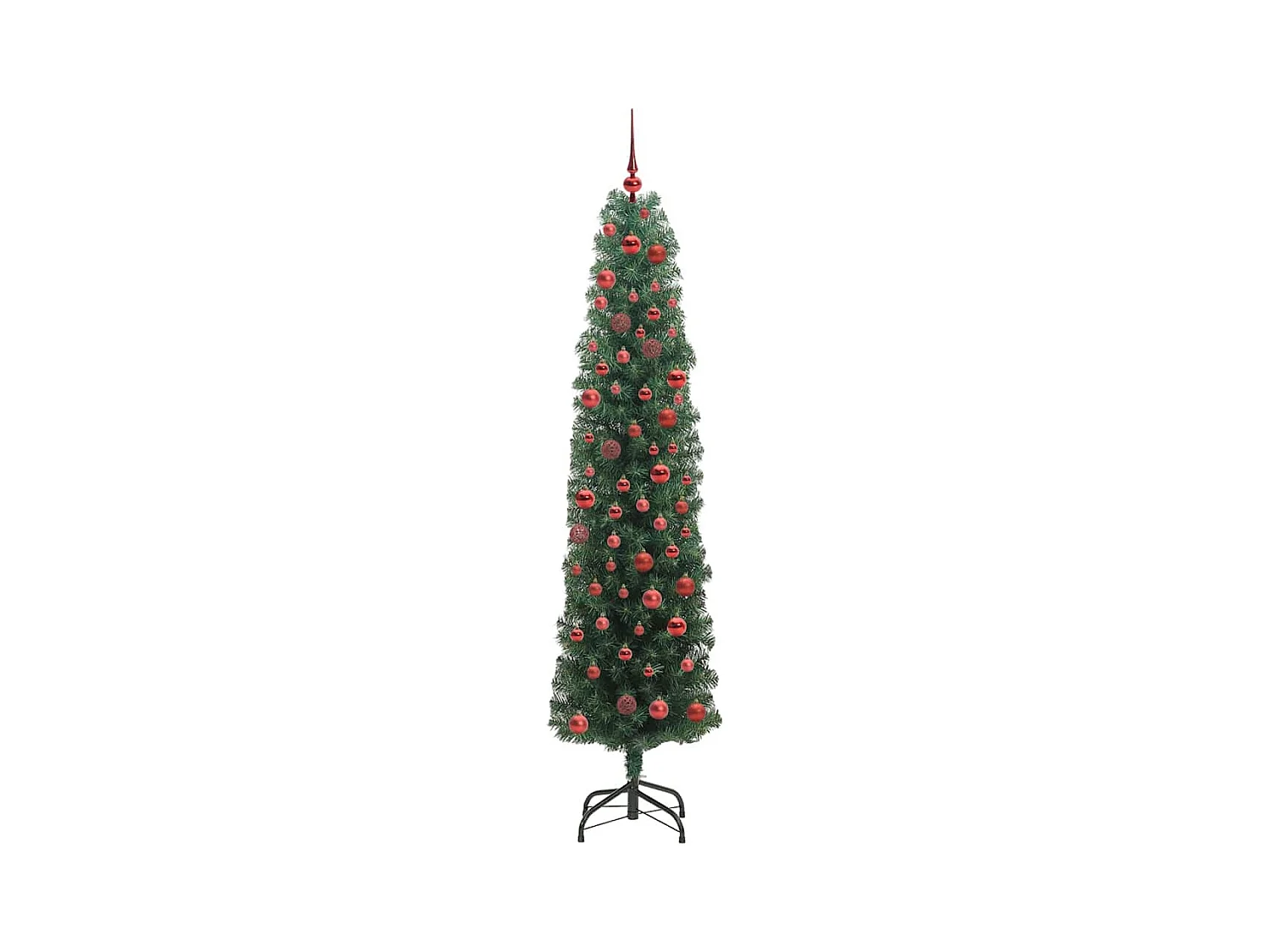 Árbol de Navidad artificial Verde 180 cm PVC, Acero y Plástico