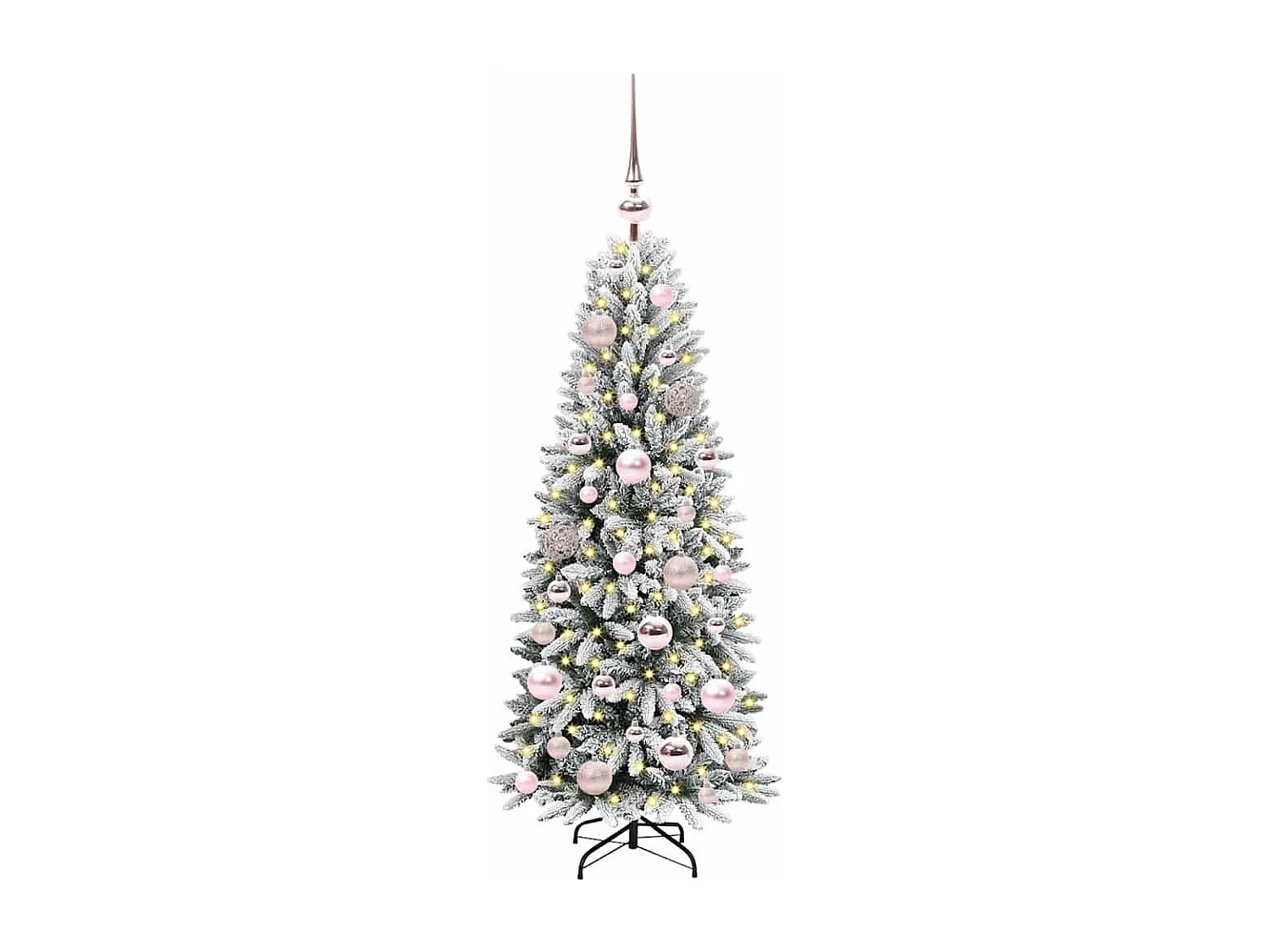 Sapin de Noël artificiel avec 150 LED Blanc 53 x 53 x 120 cm