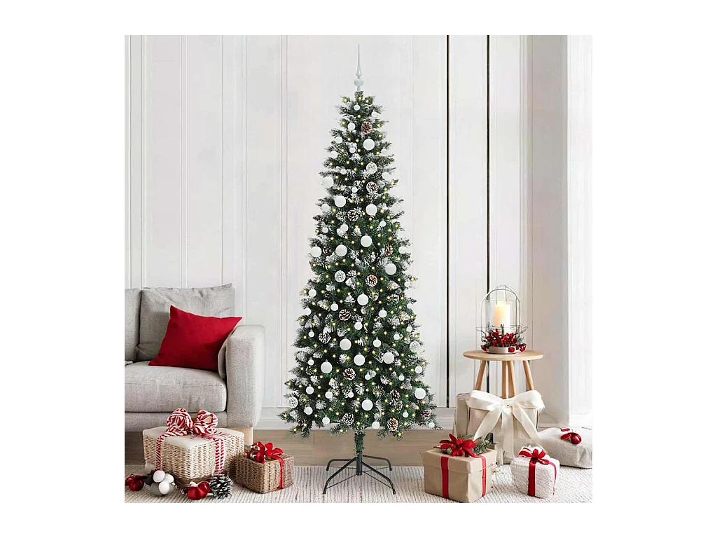 Árvore de Natal Artificial com 300 LEDs Verde 86 x 86 x 210 cm