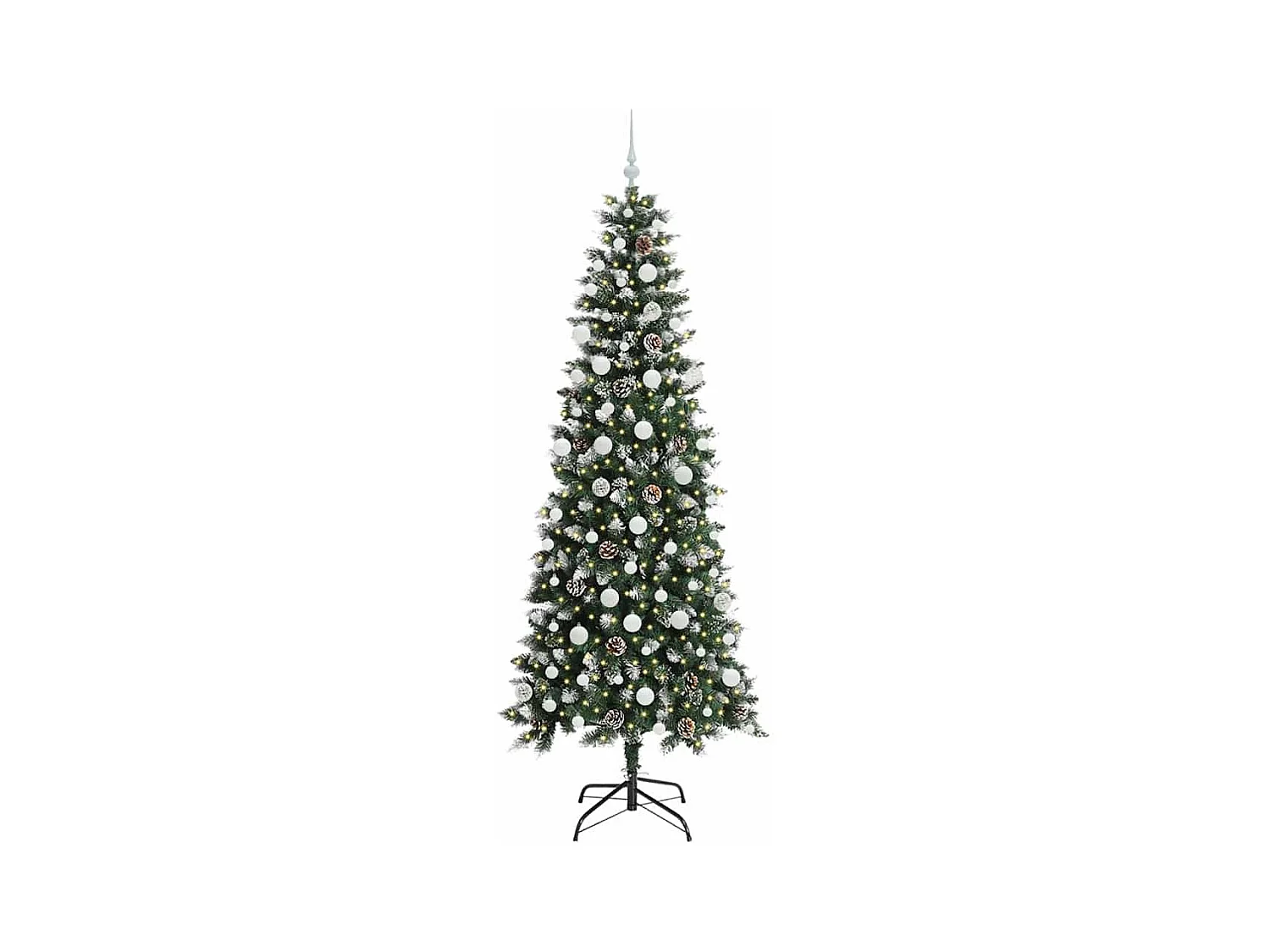 Árvore de Natal Artificial com 300 LEDs Verde 86 x 86 x 210 cm