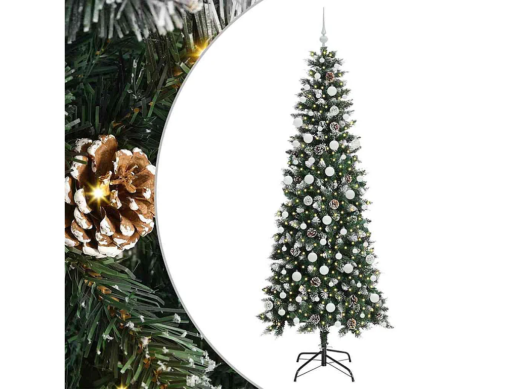 Sapin de Noël artificiel avec 300 LED Vert 86 x 86 x 210 cm