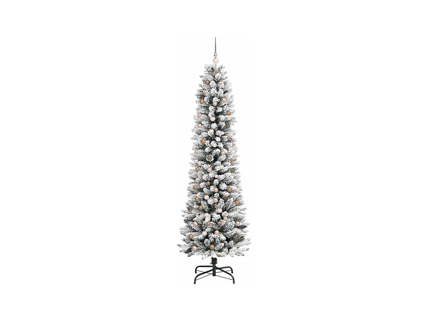 Sapin de Noël artificiel Blanc 240 cm PVC, métal et plastique