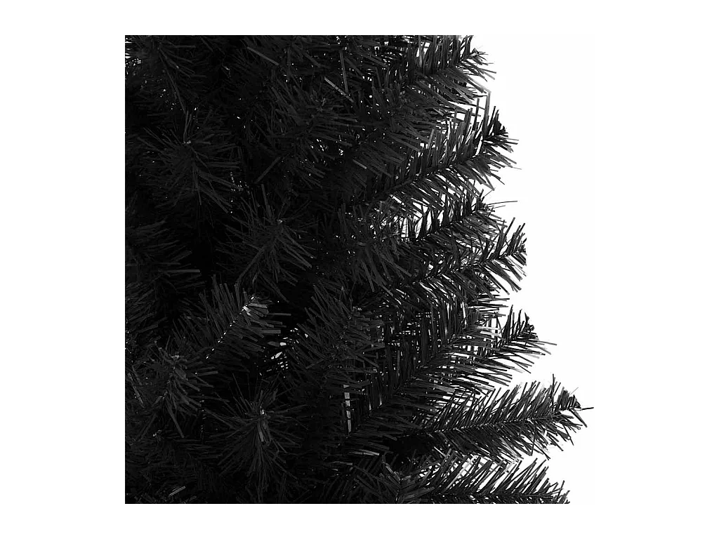 Sapin de Noël avec 300 LED avec support Noir 240 cm PVC