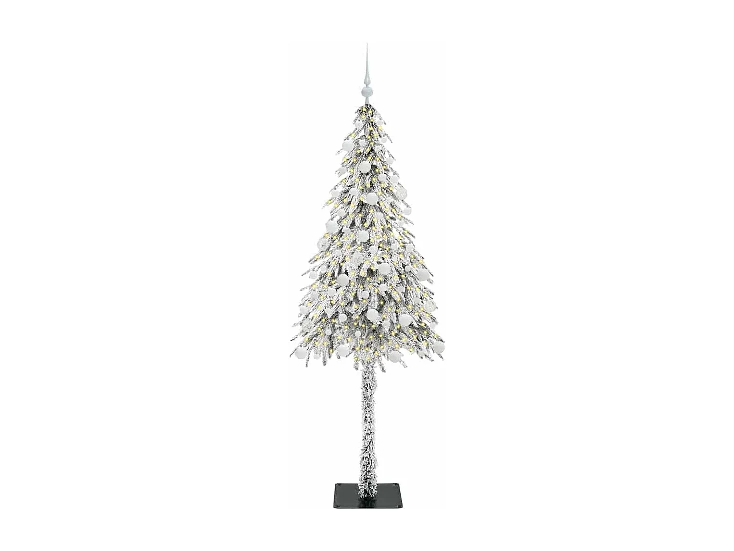 Sapin de Noël avec 300 LED Blanc 180 cm PE et Acier