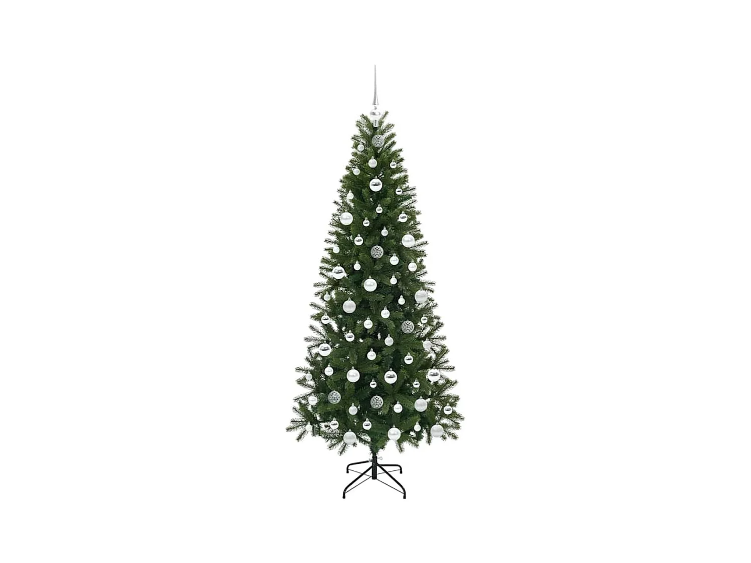 Árvore de Natal Artificial com 300 LEDs Verde 180 cm PE e PVC