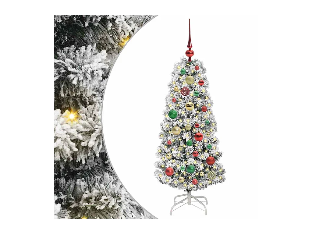 Árbol de Navidad artificial con ramas articuladas 120 cm PVC