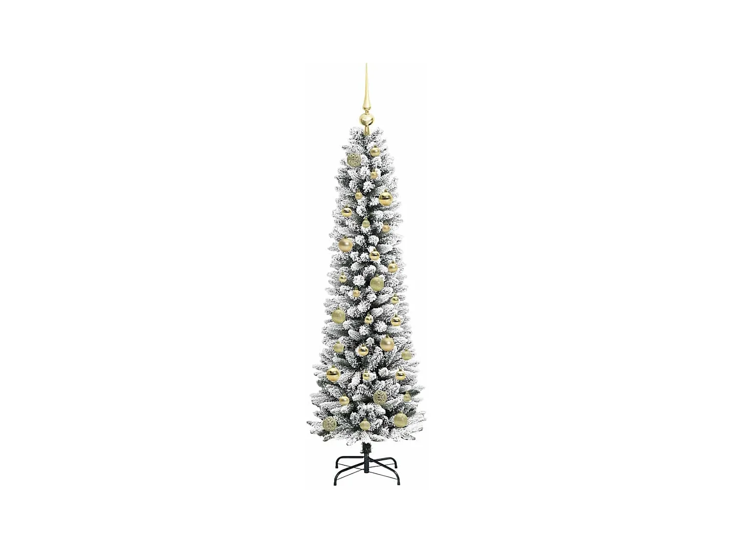 Sapin de Noël artificiel avec 150 LED Vert et blanc 150 cm