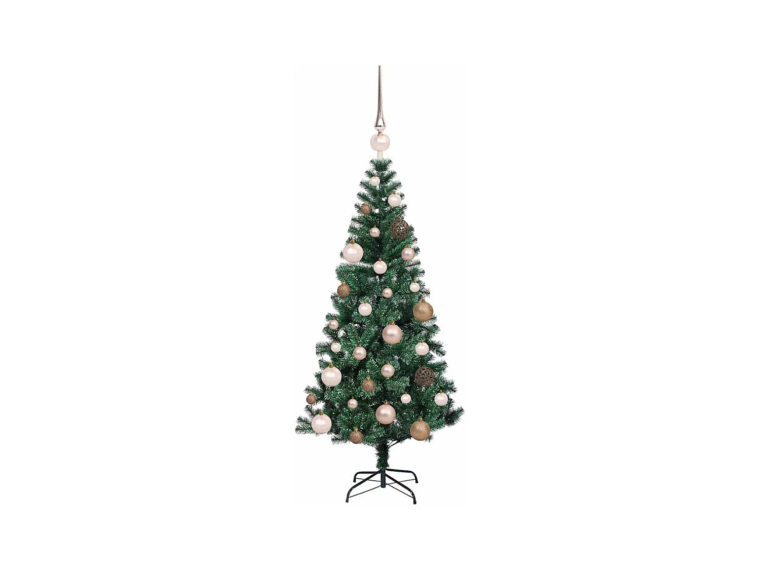 Árbol de Navidad Artificial Preiluminado Verde 120 cm