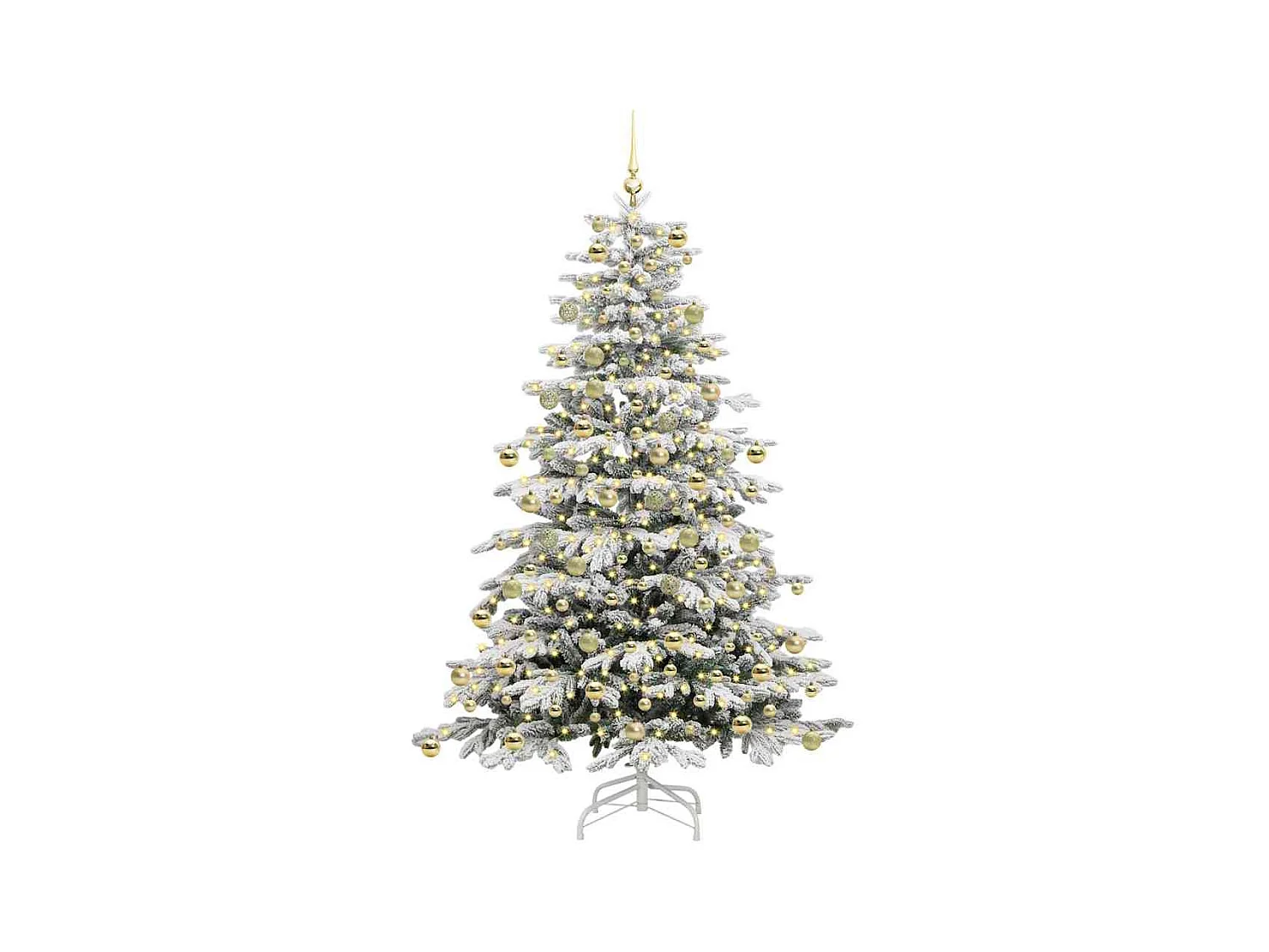 Sapin de Noël Artificiel à Branches Articulées Blanc 210 cm