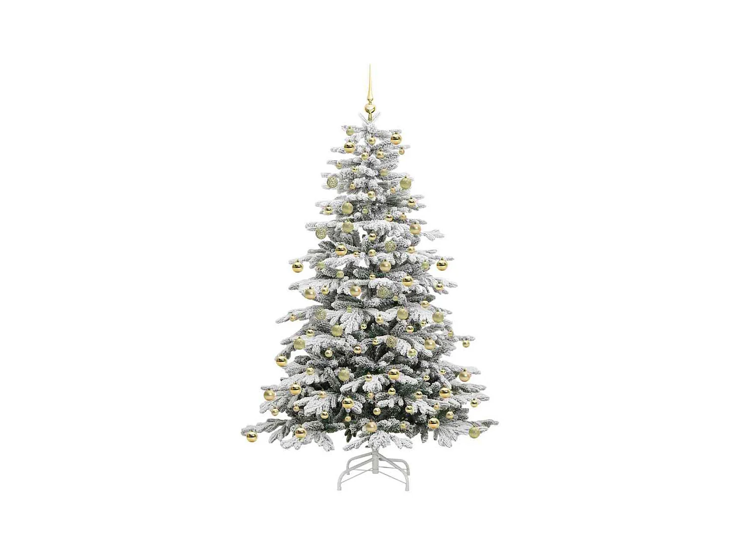 Sapin de Noël Artificiel à Branches Articulées Blanc 210 cm