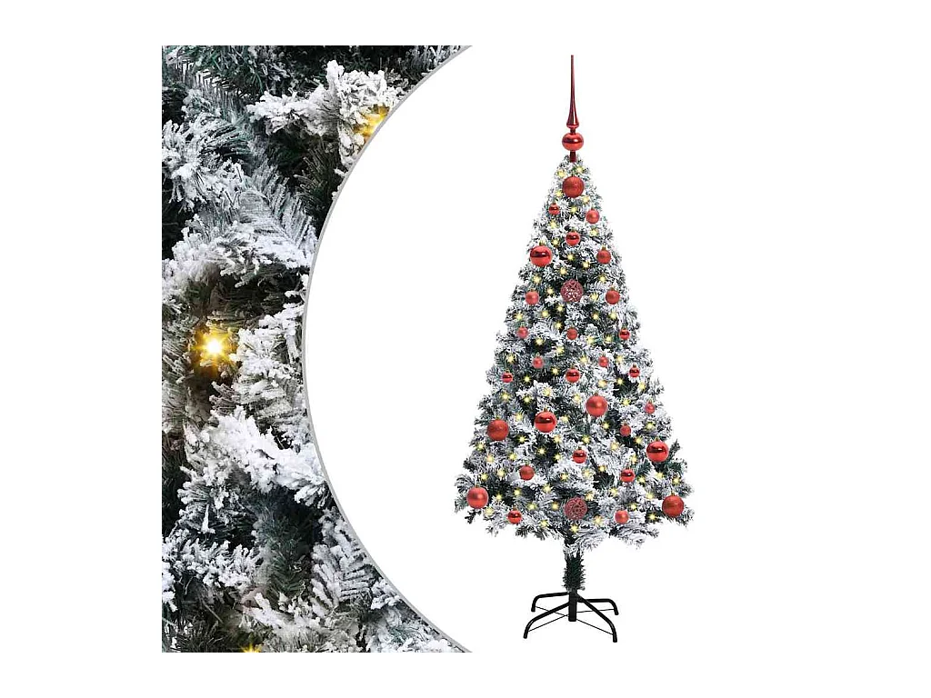 Sapin de Noël artificiel Vert 120 cm PVC, Acier et Plastique