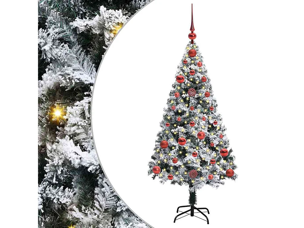 Sapin de Noël artificiel Vert 120 cm PVC, Acier et Plastique