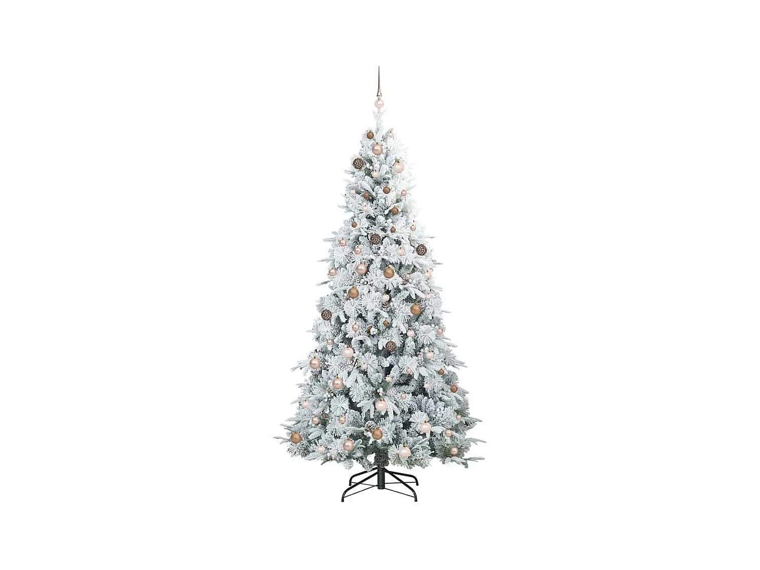 Kunstmatige Hinged Kerstboom met 300 LED Groen 240 cm PE en PVC