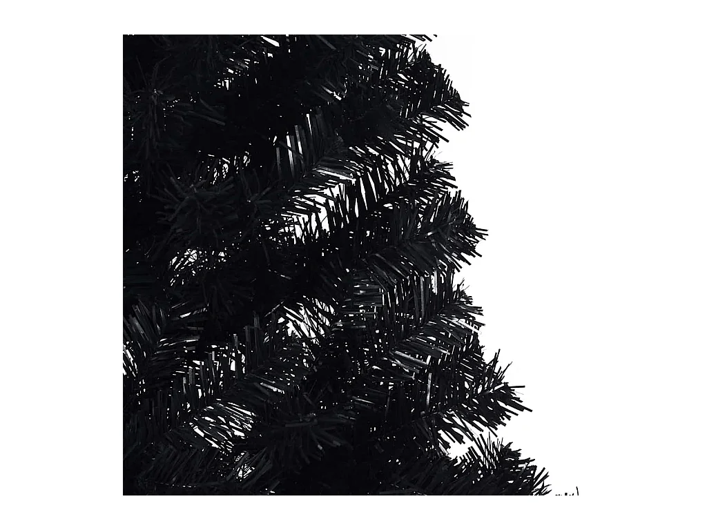 Árvore de Natal com luzes decorativas de corda Preto 180 cm