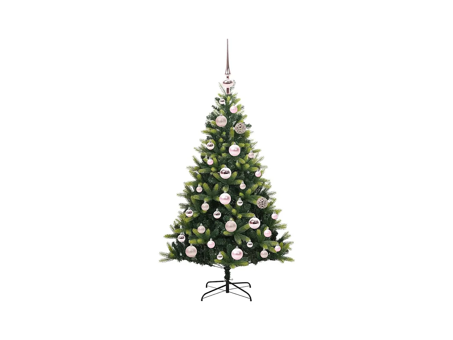 Arbre de Noël artificiel à charnières 150 LED Vert 120 cm
