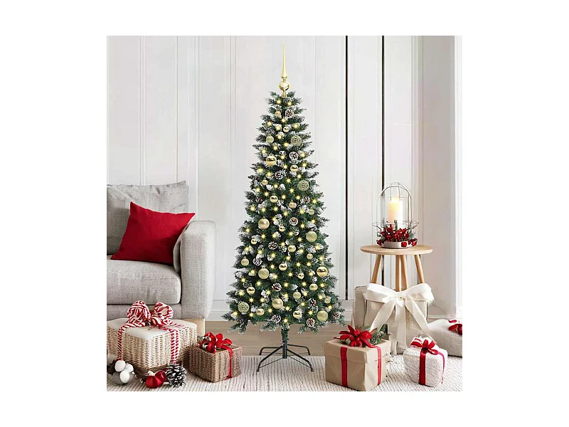 Árbol de Navidad artificial con 150 LED Verde 66 x 66 x 150 cm
