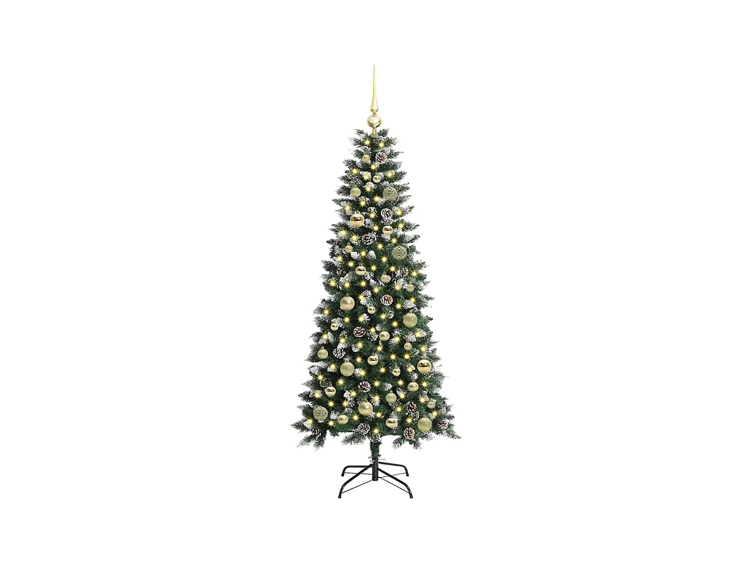 Árbol de Navidad artificial con 150 LED Verde 66 x 66 x 150 cm