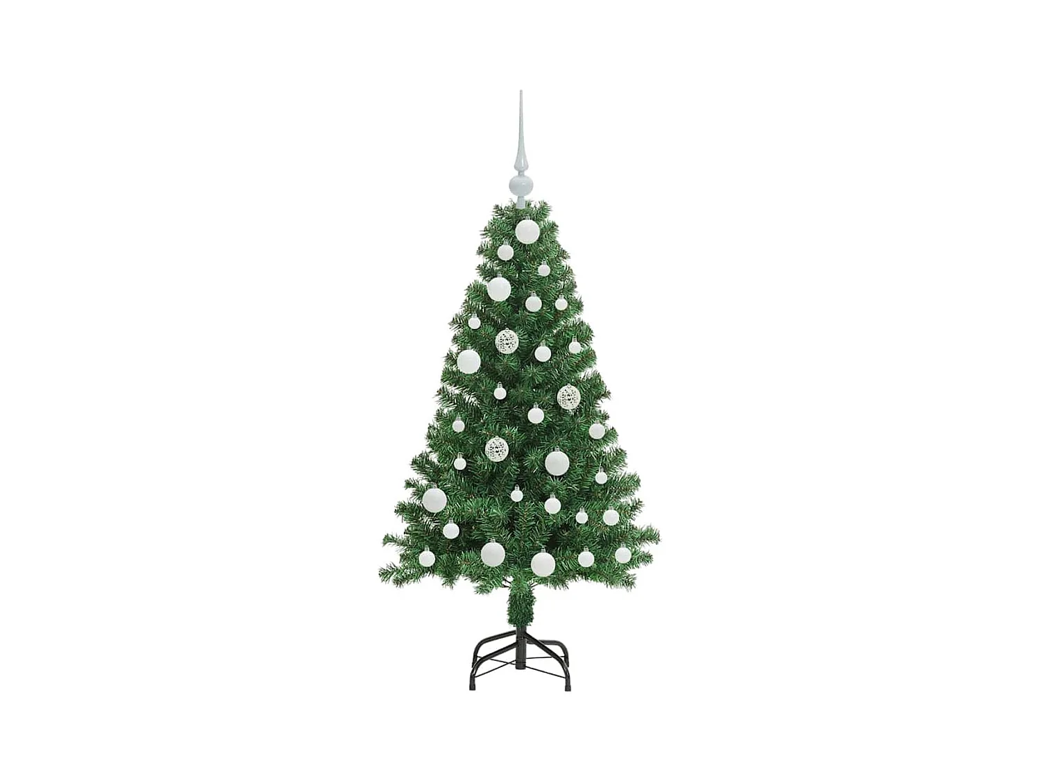 Árvore de Natal Artificial Verde 120 cm PVC, Aço e Plástico