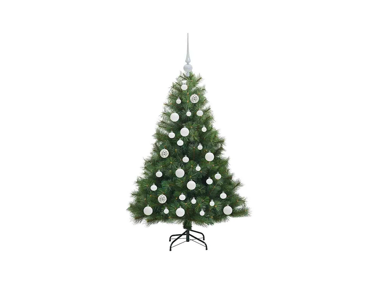 Sapin de Noël artificiel avec 150 LED Vert 120 cm PE et PVC