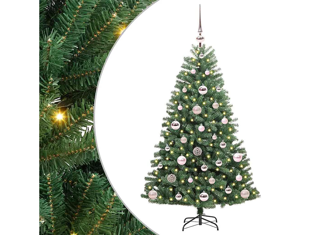 Sapin de Noël Artificiel à Branches Articulées Vert 120 cm