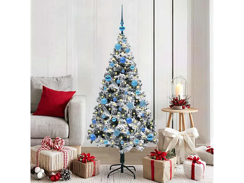 Sapin de Noël artificiel Vert 150 cm PVC, Acier et Plastique