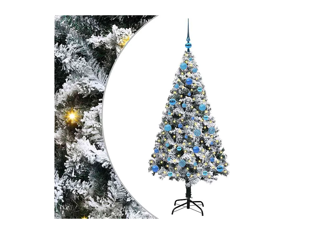 Sapin de Noël artificiel Vert 150 cm PVC, Acier et Plastique