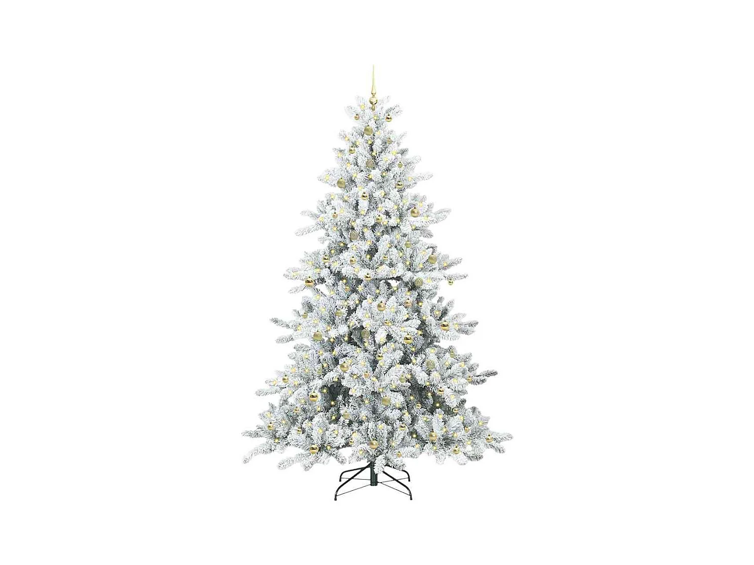 Árbol de Navidad artificial con ramas articuladas 240 cm PVC