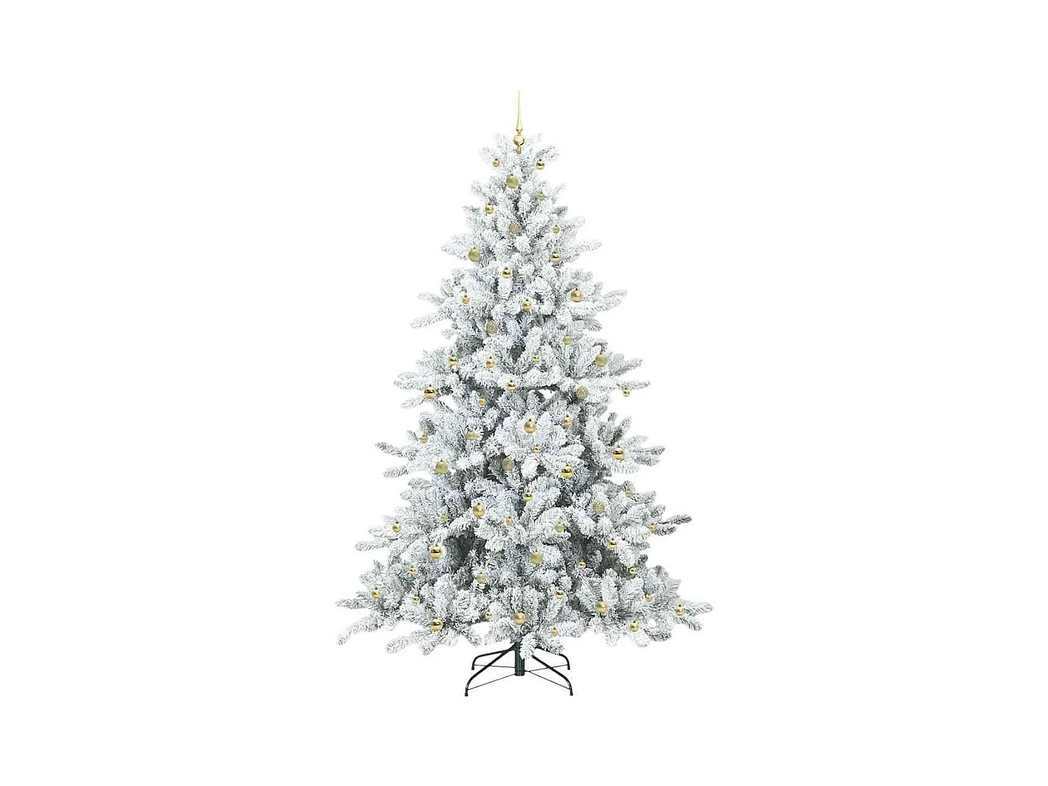 Árbol de Navidad artificial con ramas articuladas 240 cm PVC