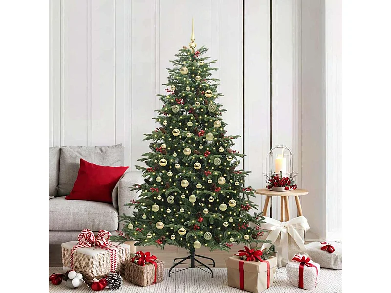 Árbol de Navidad artificial Verde 180 cm PVC, Metal y Plástico