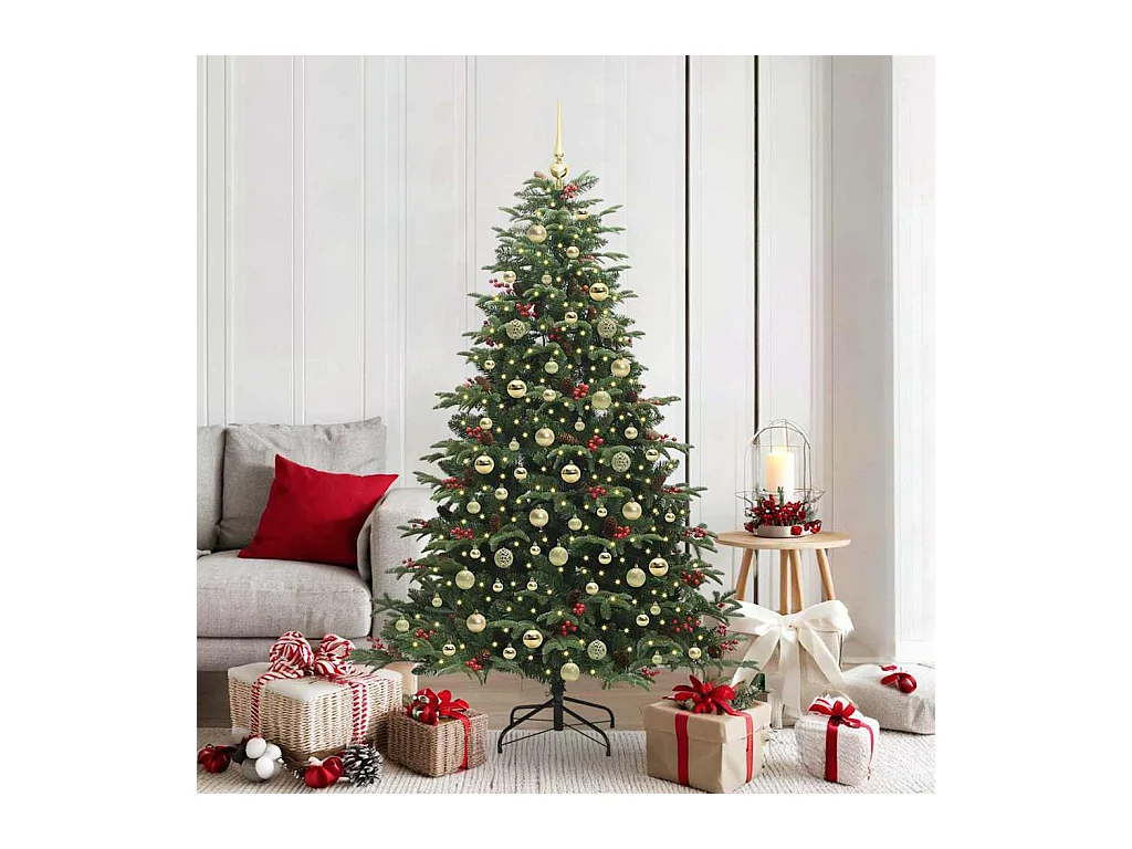 Árbol de Navidad artificial Verde 180 cm PVC, Metal y Plástico