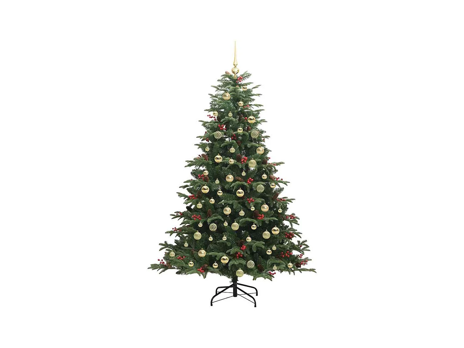 Árbol de Navidad artificial Verde 180 cm PVC, Metal y Plástico