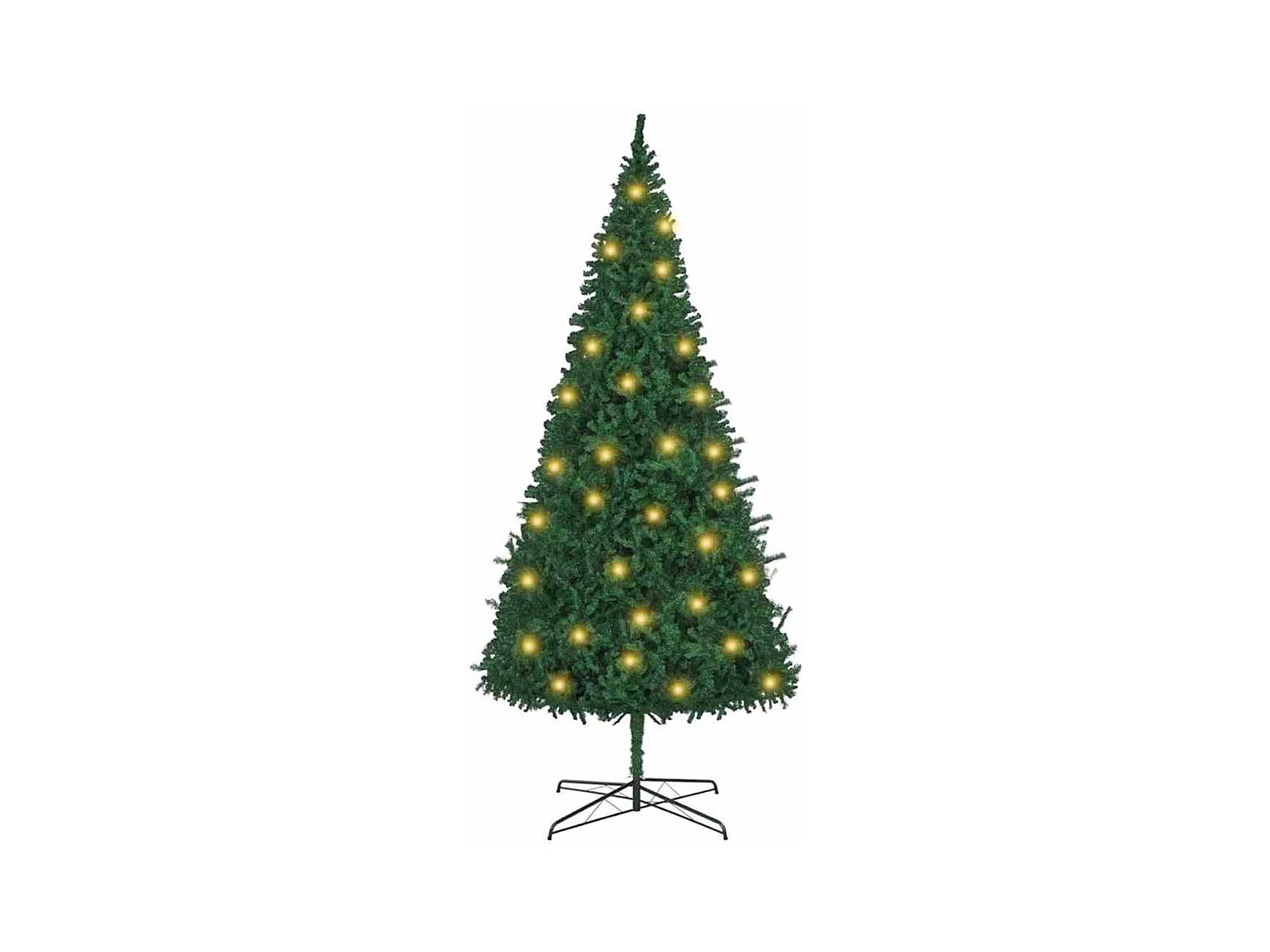 Kunstkerstboom met decoratieve touwlichten Groen 400 cm PVC