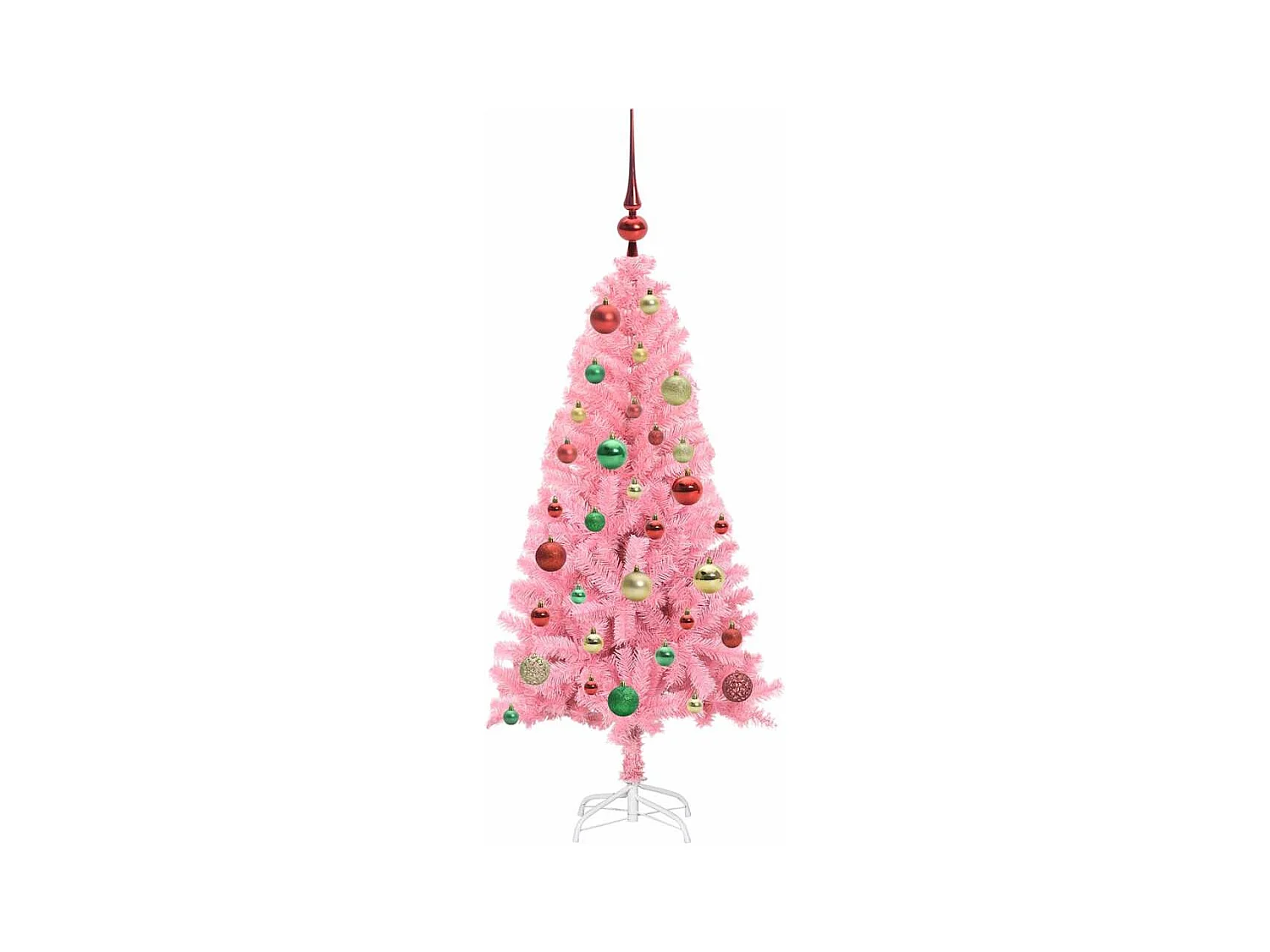 Kerstboom met 150 LED met standaard Roze 120 cm PVC