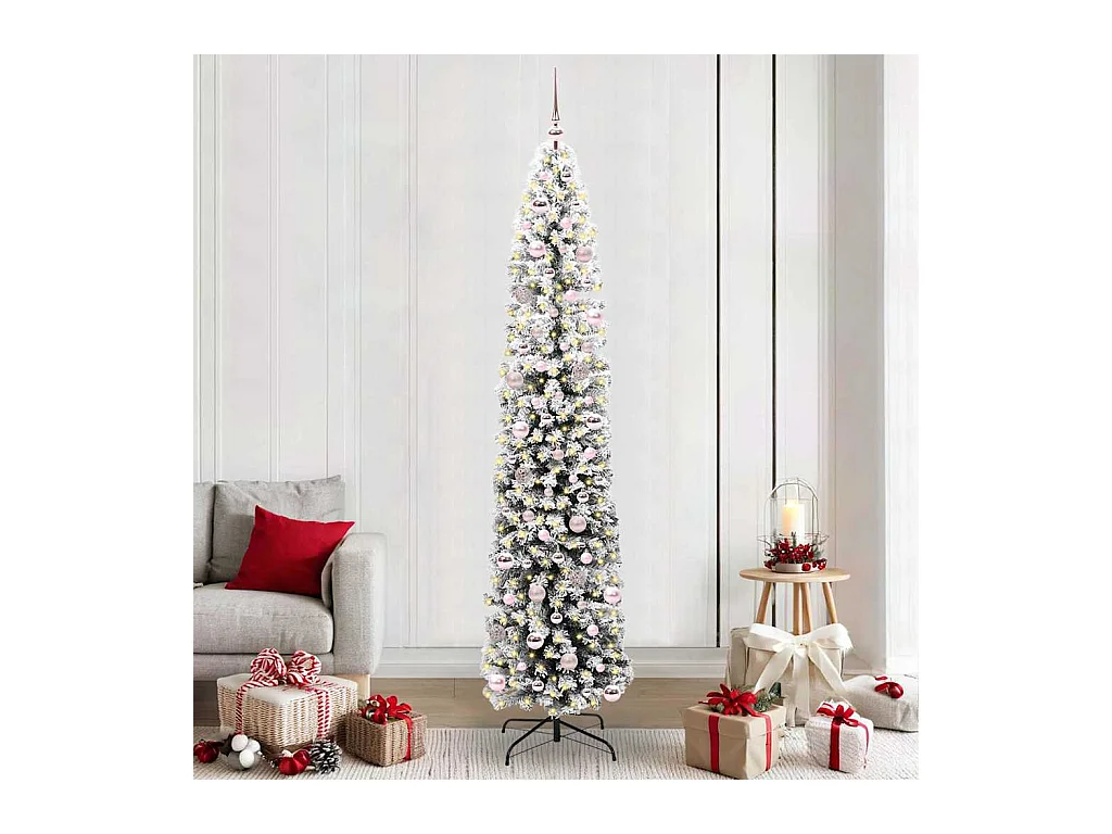 Sapin de Noël artificiel Vert 240 cm PVC et acier et plastique