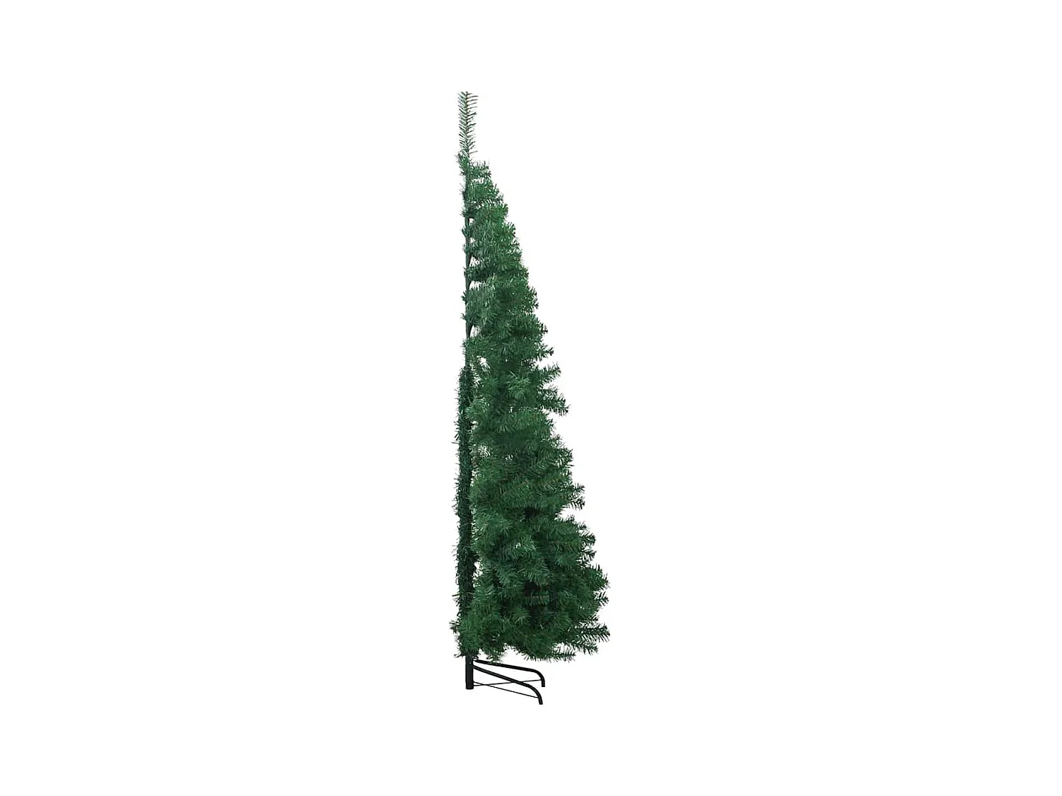 Arbre de Noël artificiel d'angle Vert 210 cm PVC et métal