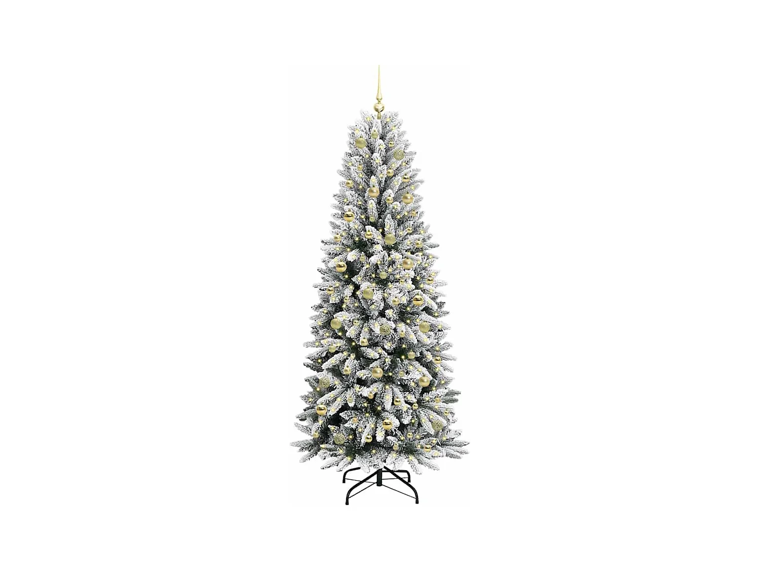 Sapin de Noël artificiel avec 300 LED Blanc 78 x 78 x 210 cm