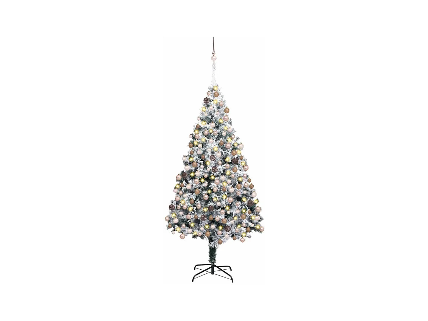 Árbol de Navidad artificial Verde 180 cm PVC y Acero y Plástico